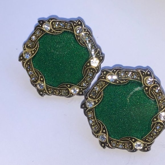 Brooch and matching earrings ( can sell seperate) - Picture 4 of 5
